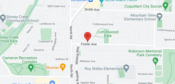 map of 1806 525 FOSTER AVENUE